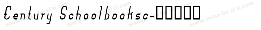 Century Schoolbooksc字体转换
